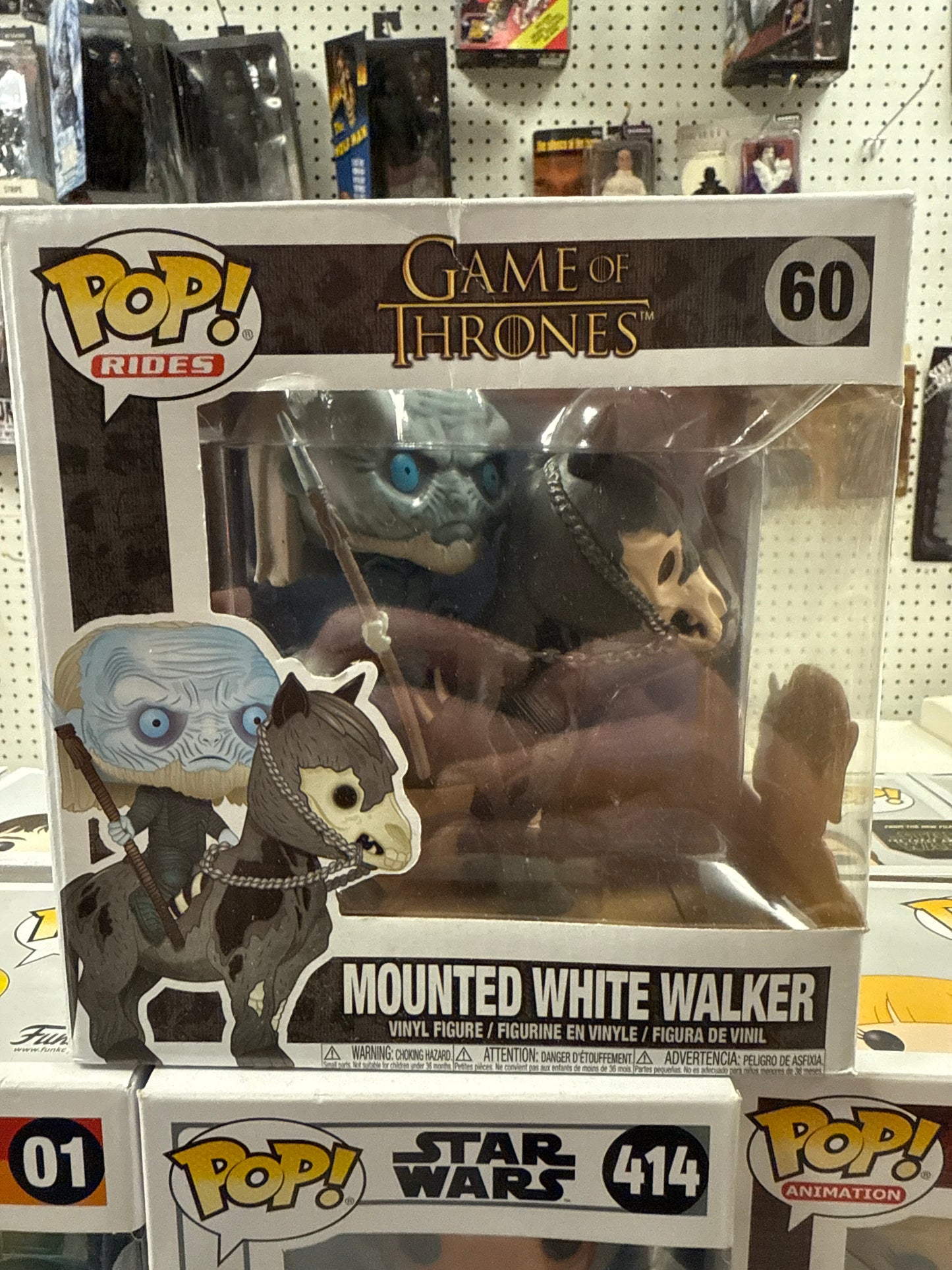 Pop Rides Game Of Thrones White Walker On Horse Vinyl Figure