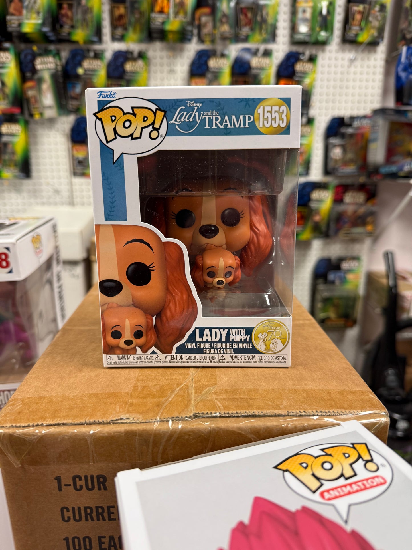 Pop Disney: Lady And The Tramp: Lady With Puppy Figure