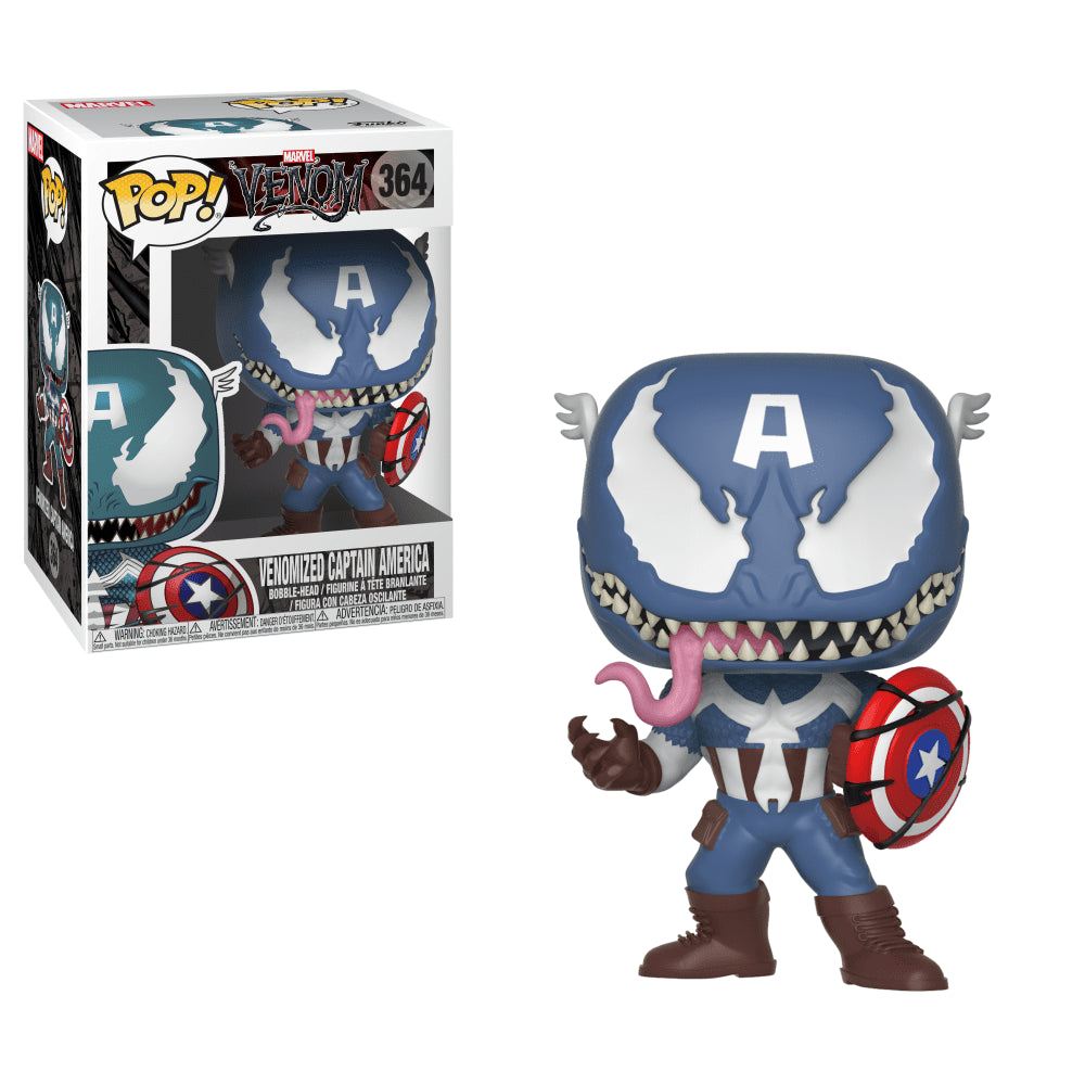 Pop Marvel Venomized Captain America Vinyl Figure