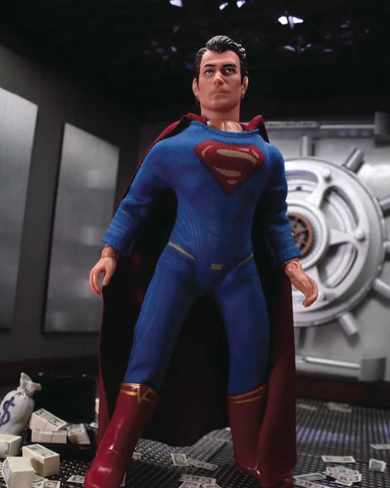 Mego DC Justice League Superman Henry Cavill 8in Action Figure