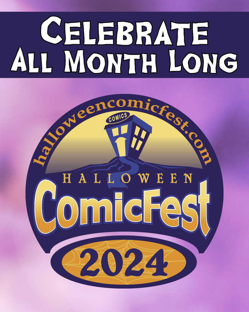 Halloween Comics Fest 2024 Window Cling Extras