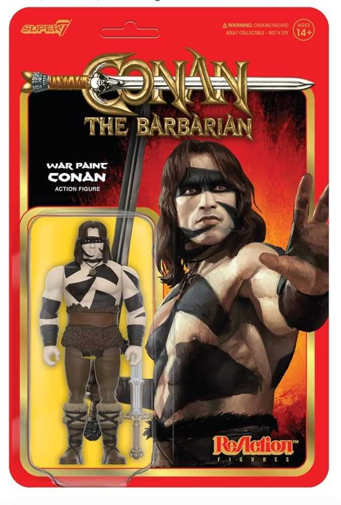 Conan The Barbarian Reaction Wv2 Conan War Paint Action Figure