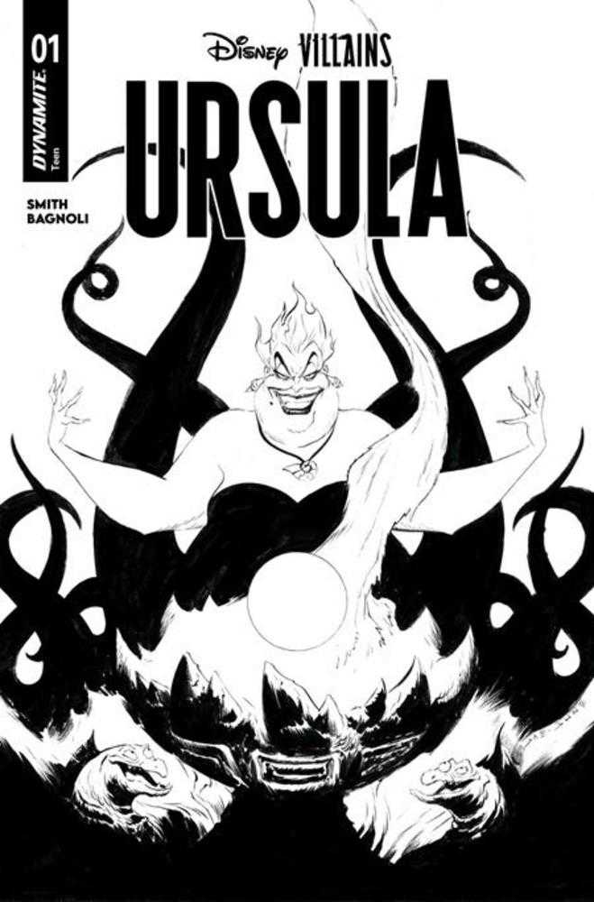 Disney Villains Ursula #1 Cover O Jae Lee Line Art Variant