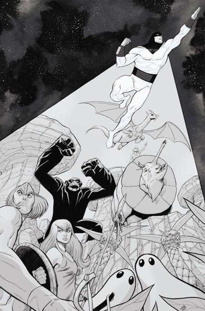 Space Ghost vs The Herculoids #1 Cover O Inc 1:5 Drew Moss Line Art Virgin Variant