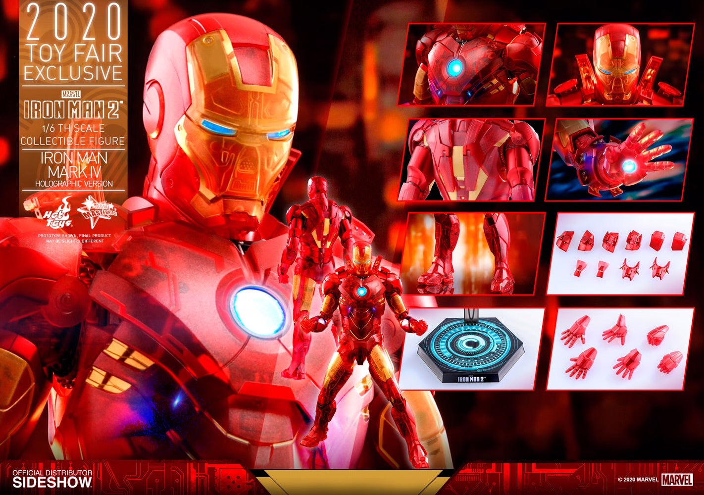 Hot Toys: IRON MAN MARK IV (HOLOGRAPHIC VERSION) 1/6th Scale