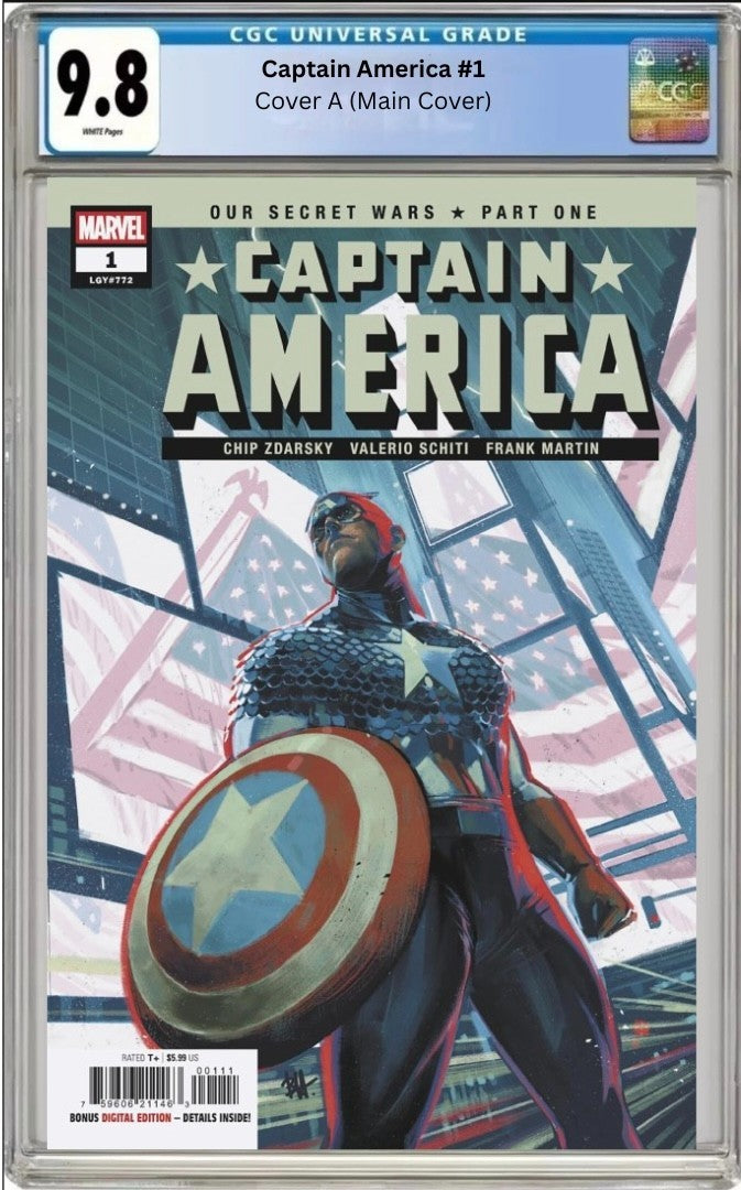 Captain America #1 (Main Cover) CGC 9.8 ***PRESALE*** – The