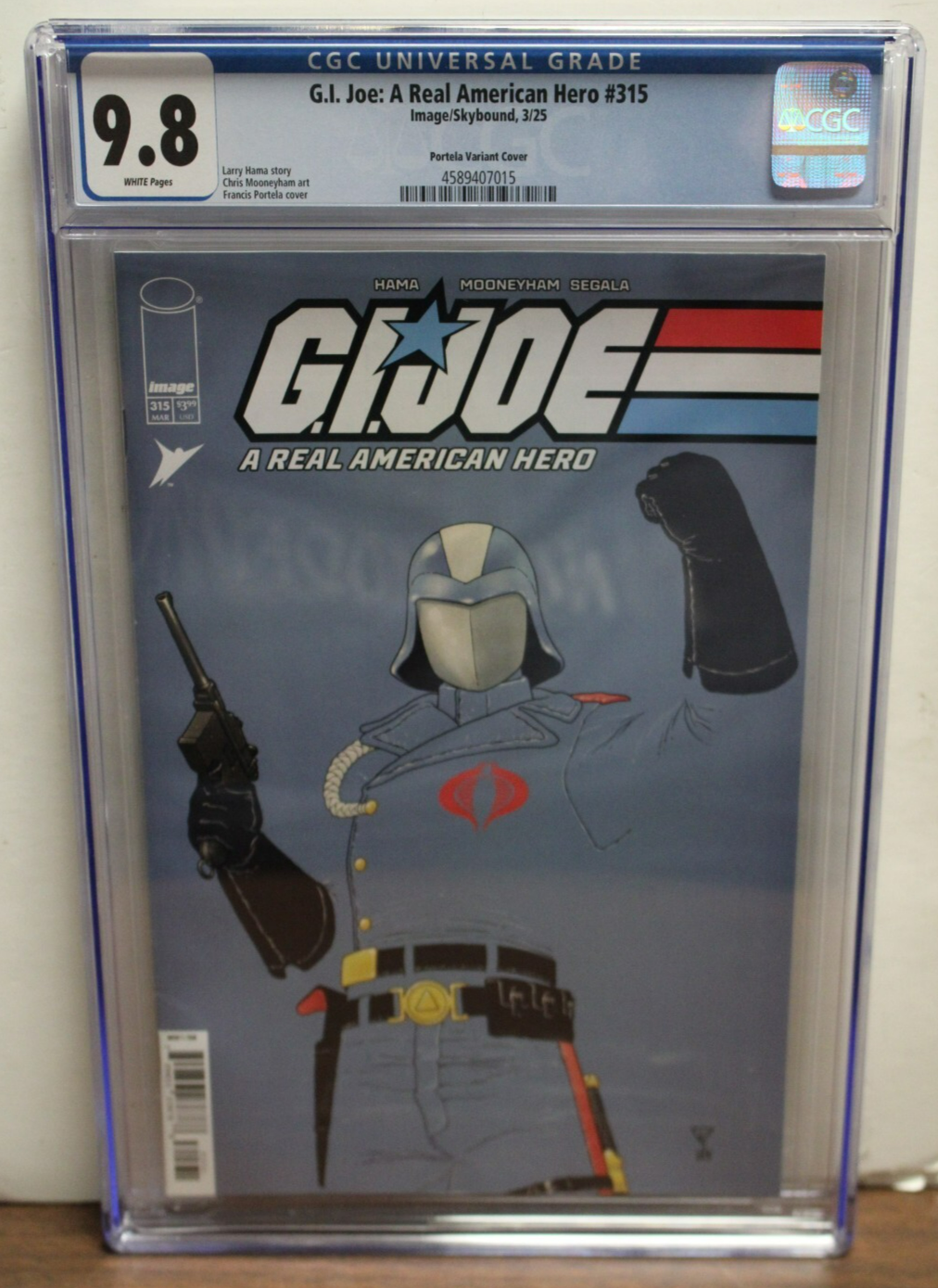 G.I. JOE A REAL AMERICAN HERO #315 CGC 9.8, 1:10 Francis Portela