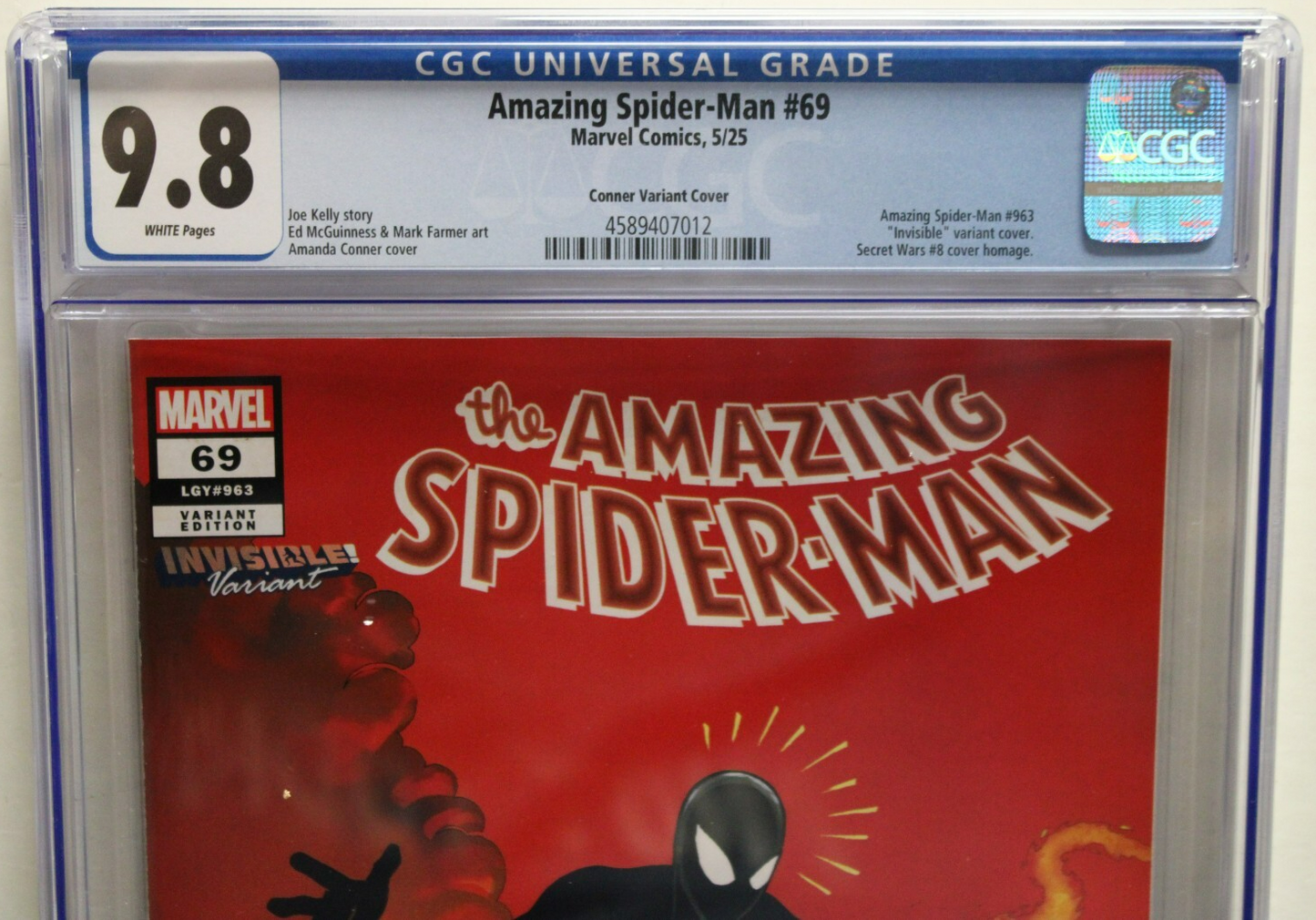 AMAZING SPIDER-MAN #69 (2025) CGC 9.8 Joe Kelly, Amanda Conner
