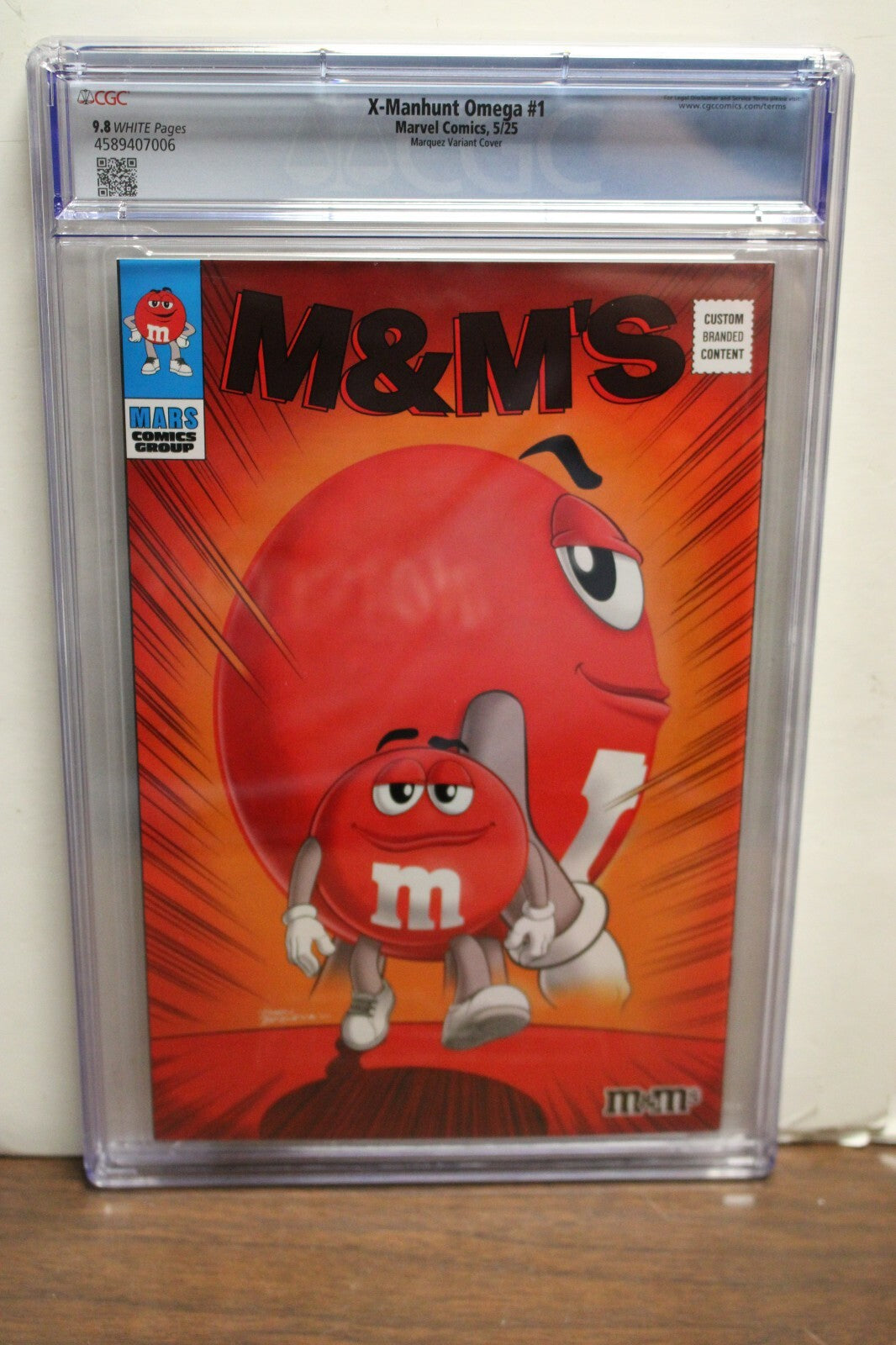 X-MANHUNT OMEGA #1 (2025) CGC 9.8 David Marquez 1:25 Variant Gail Simone MARVEL