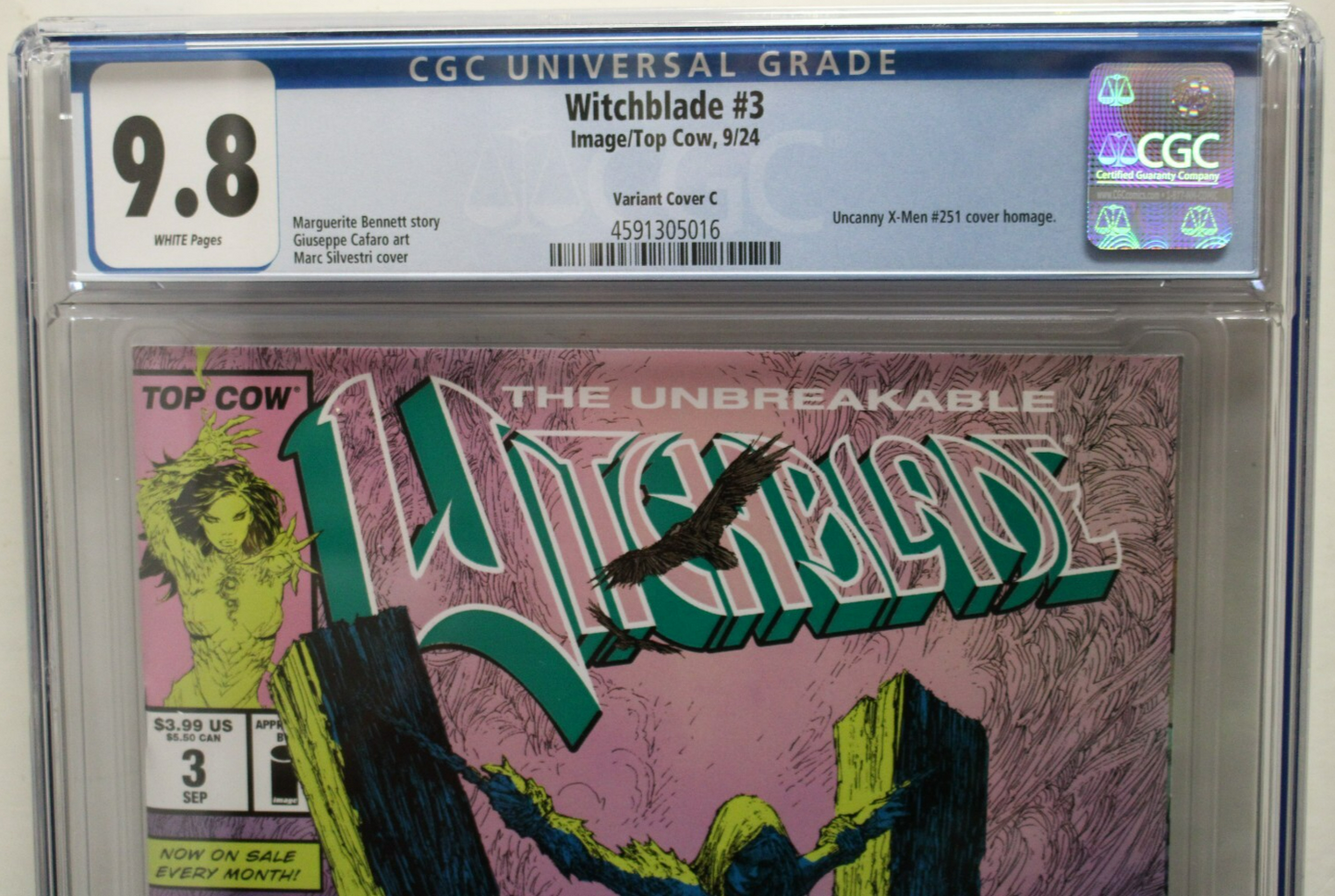 WITCHBLADE #3 (2024) CGC 9.8, 1:25, Marguerite Bennett, Marc Silvestri, Image