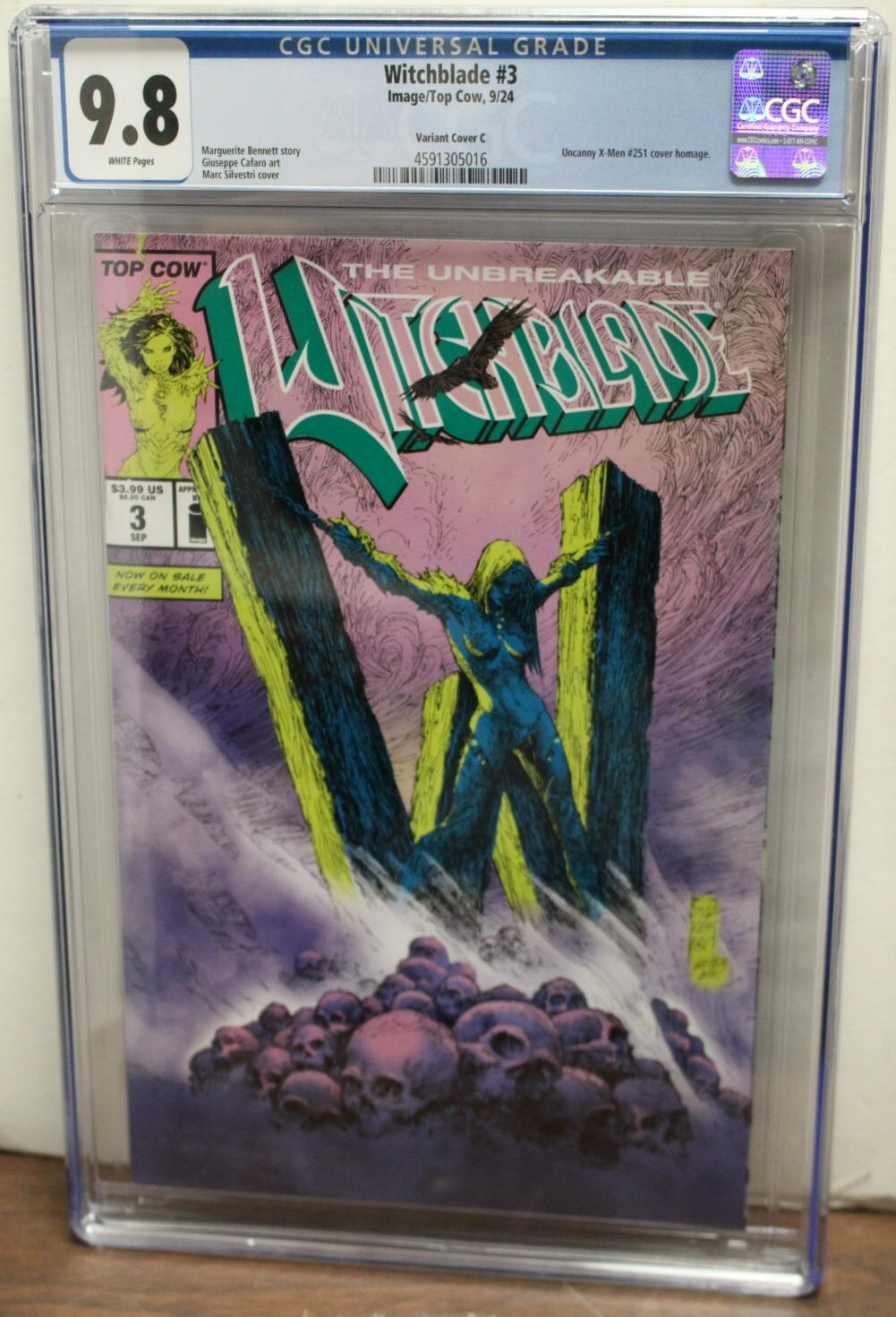 WITCHBLADE #3 (2024) CGC 9.8, 1:25, Marguerite Bennett, Marc Silvestri, Image