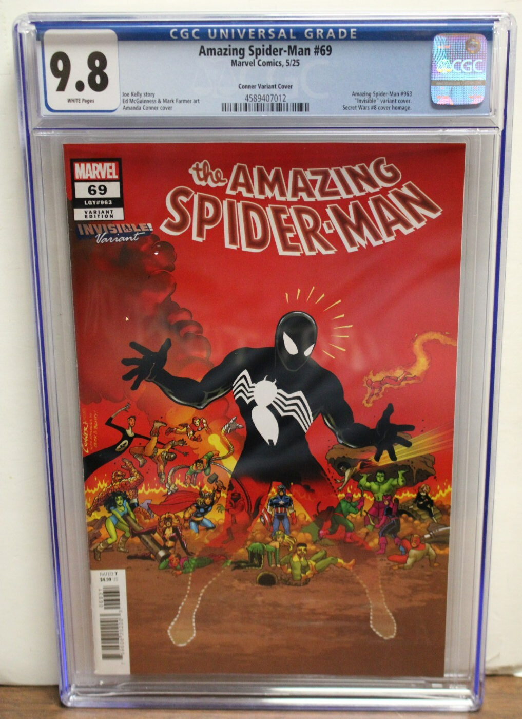 AMAZING SPIDER-MAN #69 (2025) CGC 9.8 Joe Kelly, Amanda Conner