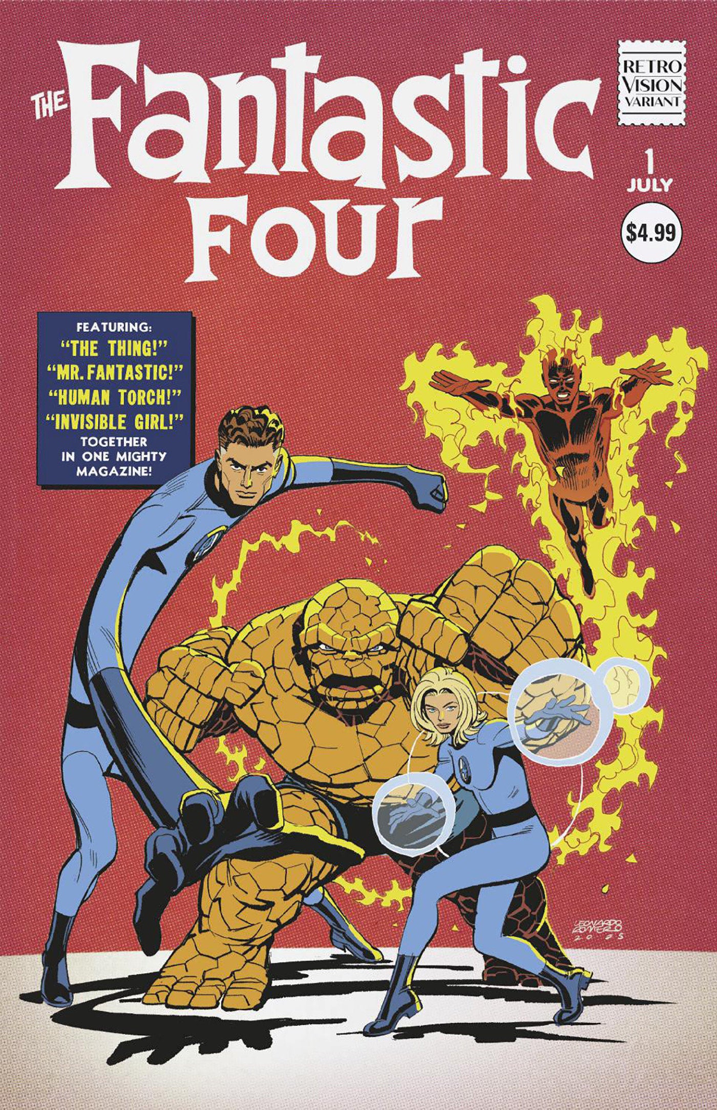 Fantastic Four #1 Leonardo Romero Retrovision Variant