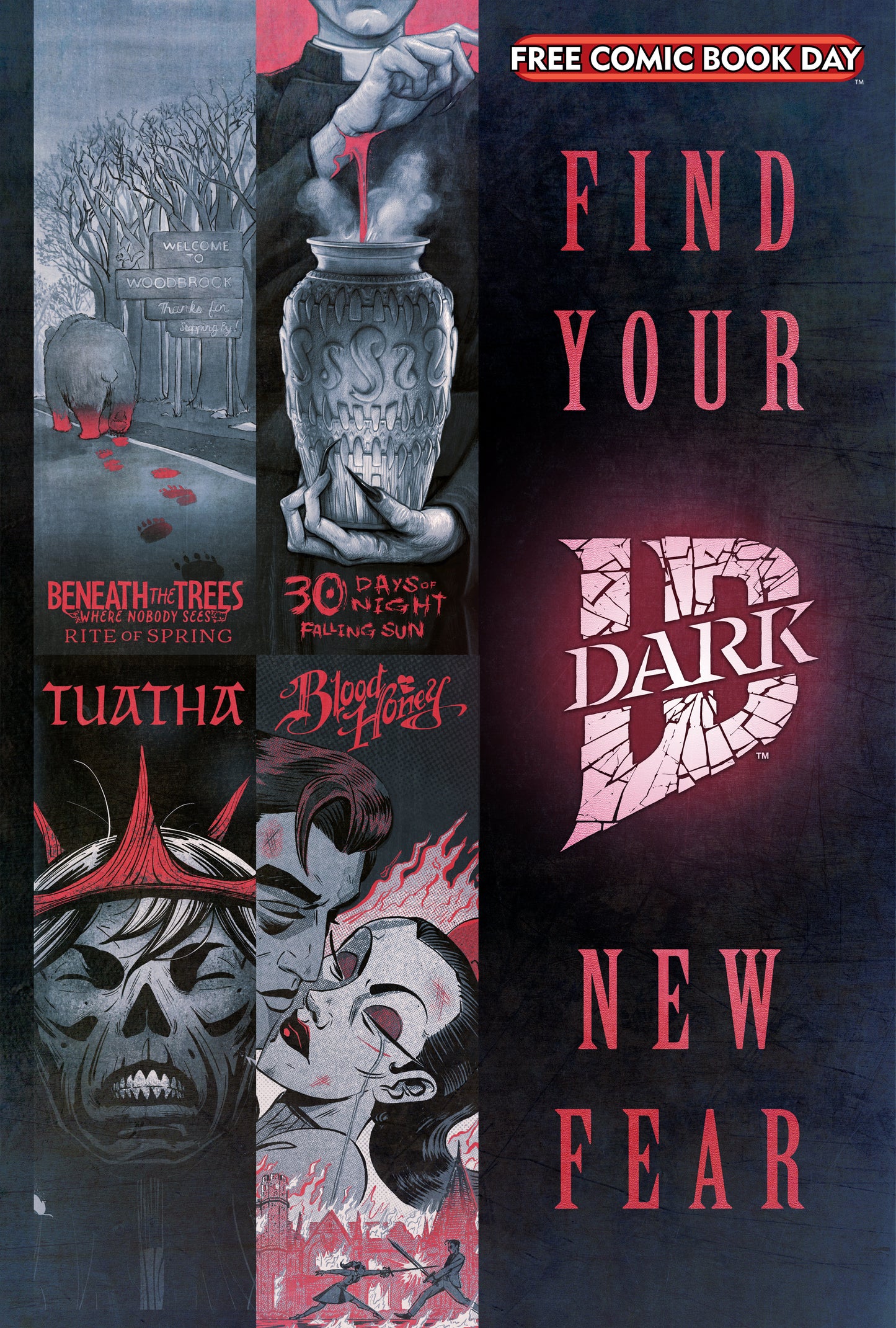 Free Comic Book Day 2025 Bundle Of 20 Idw Dark Find Your New Fear (Mr