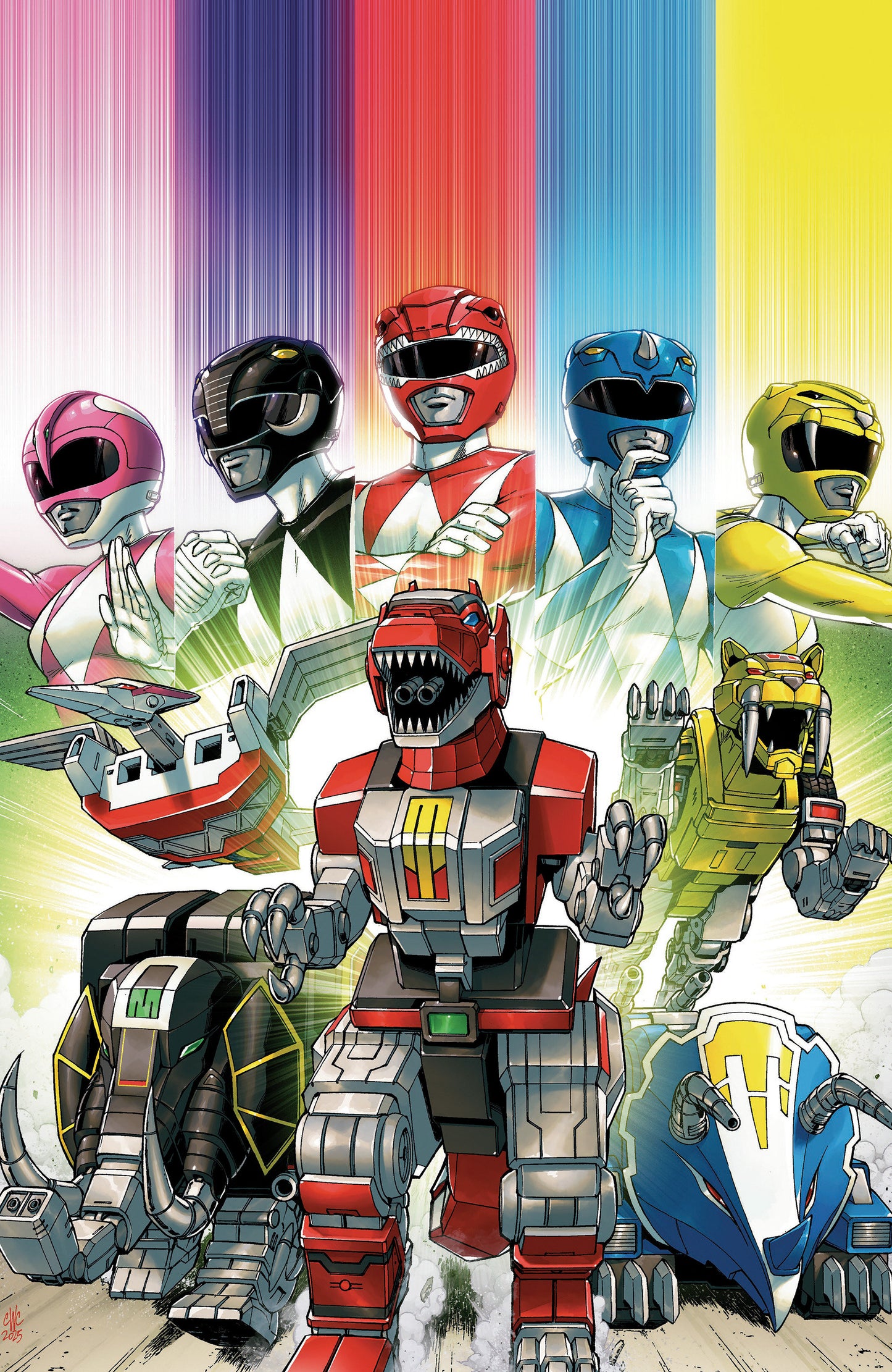 Mighty Morphin Power Rangers: Zord Quest #1 C Variant (Full Art, Foil, Coller)
