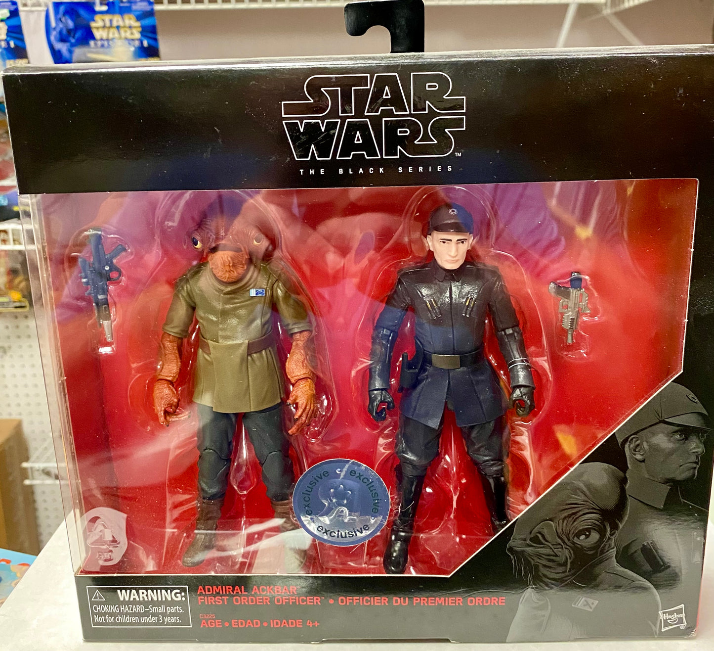 Hasbro: Star Wars: The Last Jedi: The Black Series: Admiral Ackbar and First Order Officer
