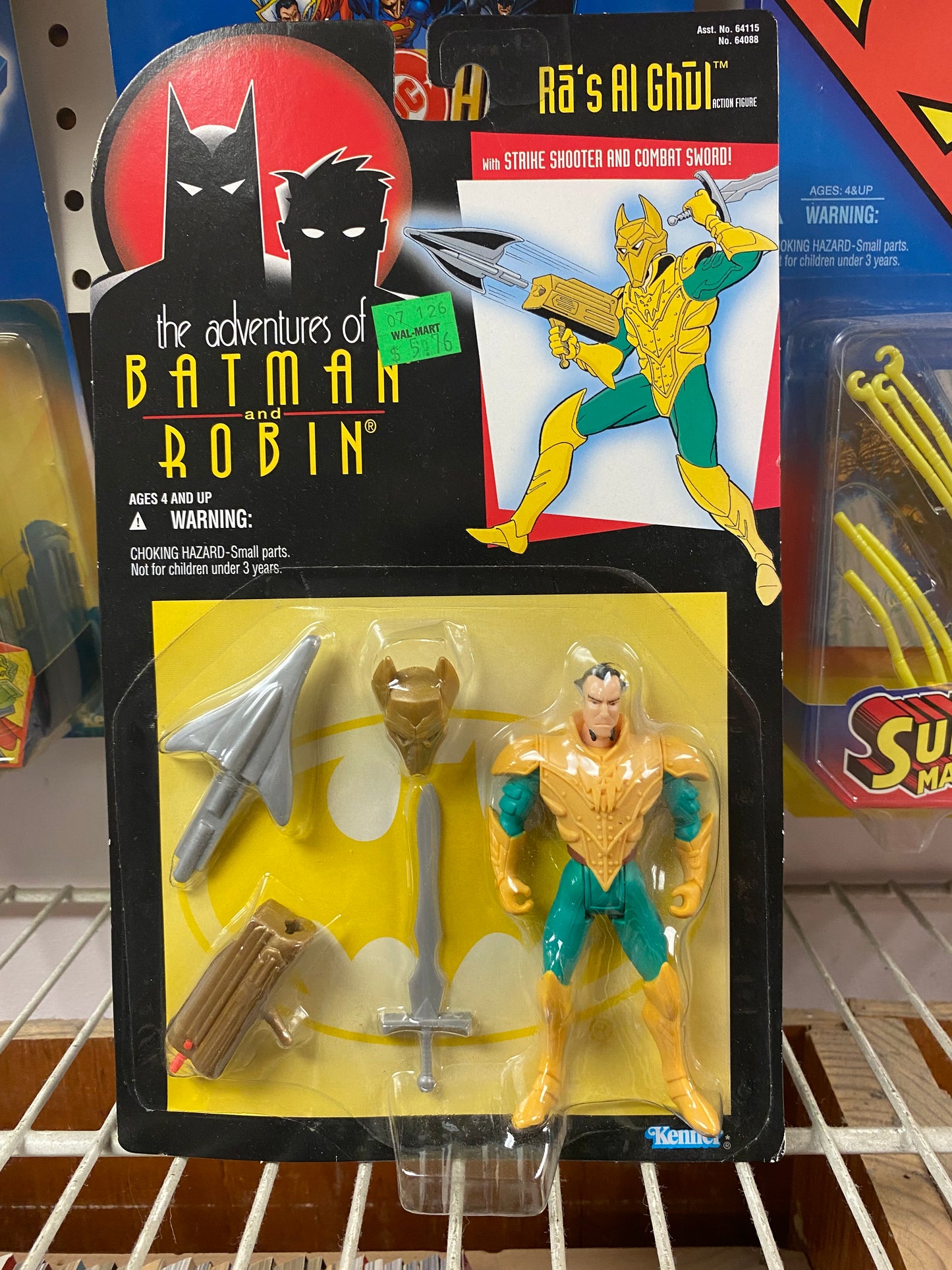 Kenner: DC: The Adventures of Batman and Robin: Rā’s Al Ghūl (w/ Strike Shooter and Combat Sword)