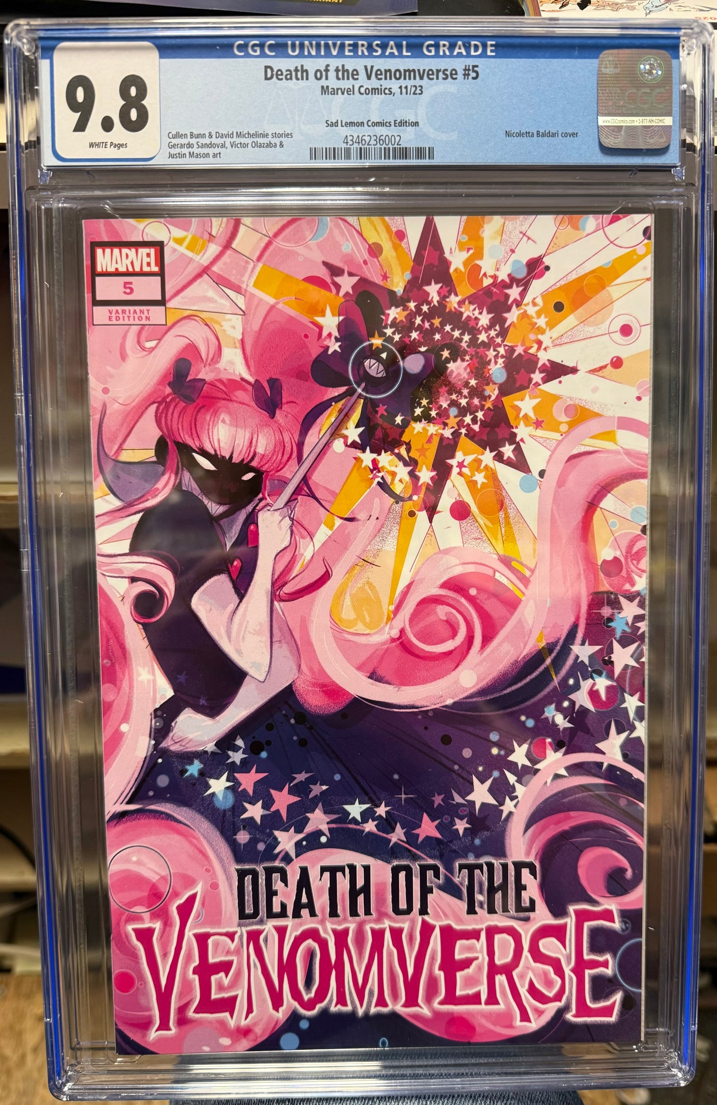 CGC 9.8 Marvel: Death of the Venomverse #5 (Sad Lemon Comics Variant)