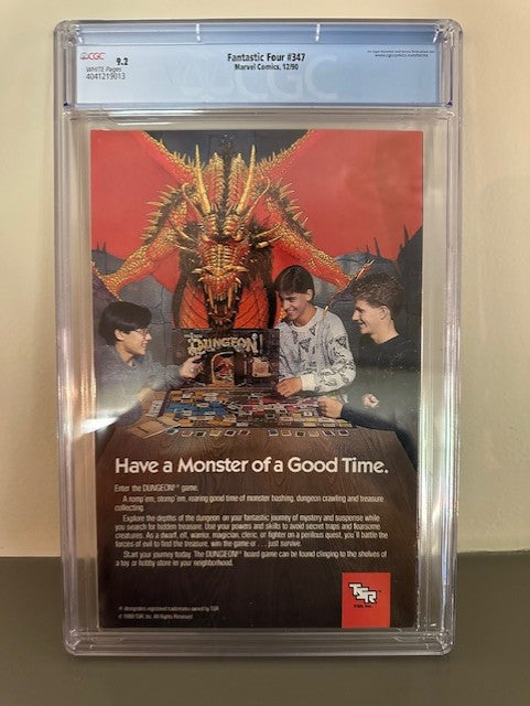 Fantastic Four #347 (1990) - CGC 9.2 - Direct Edition with Tiger Electronics Insert