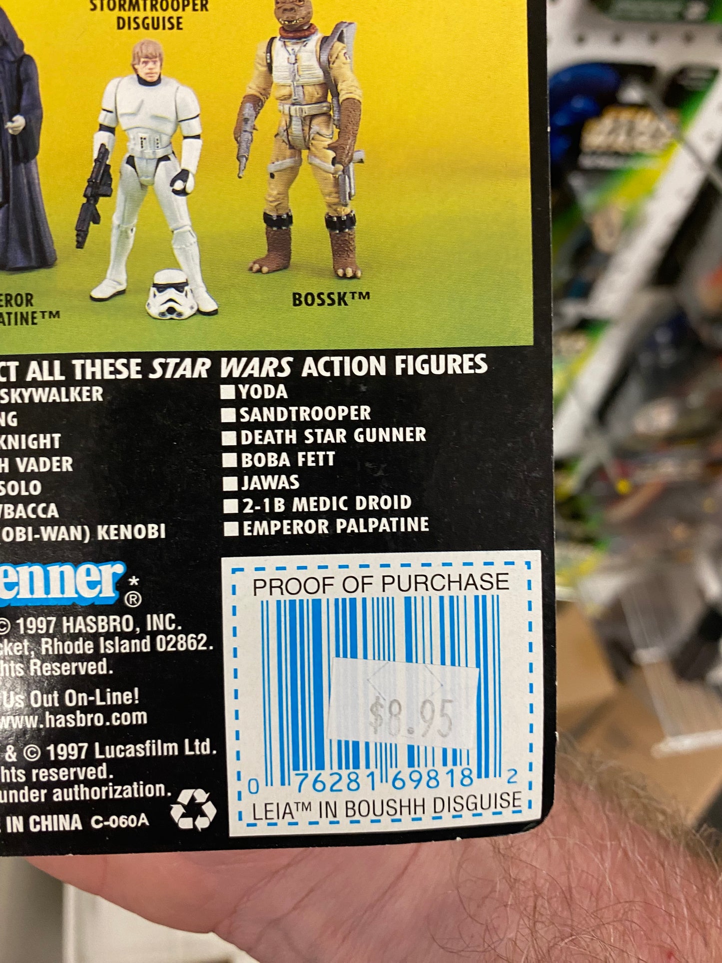 Star Wars Power of the Force Leia Boushh Disguise