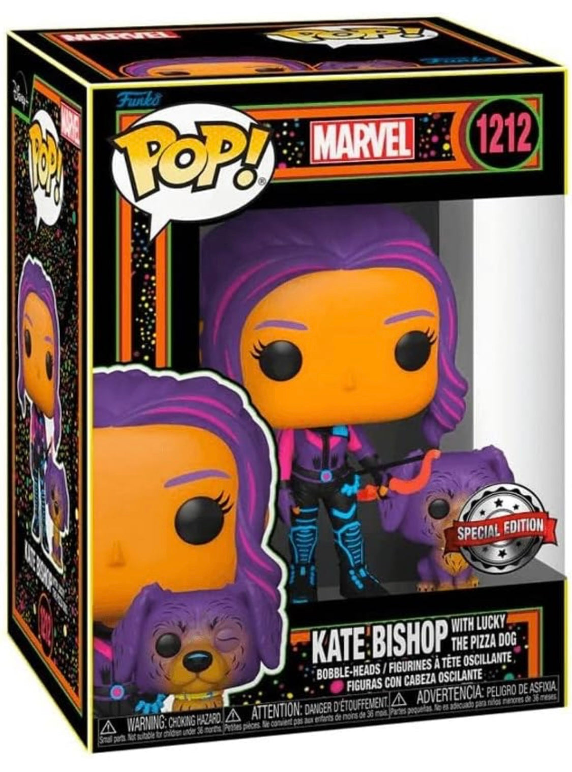 Funko POP! - Marvel Kate Bishop (With Lucky the Pizza Dog) #1212