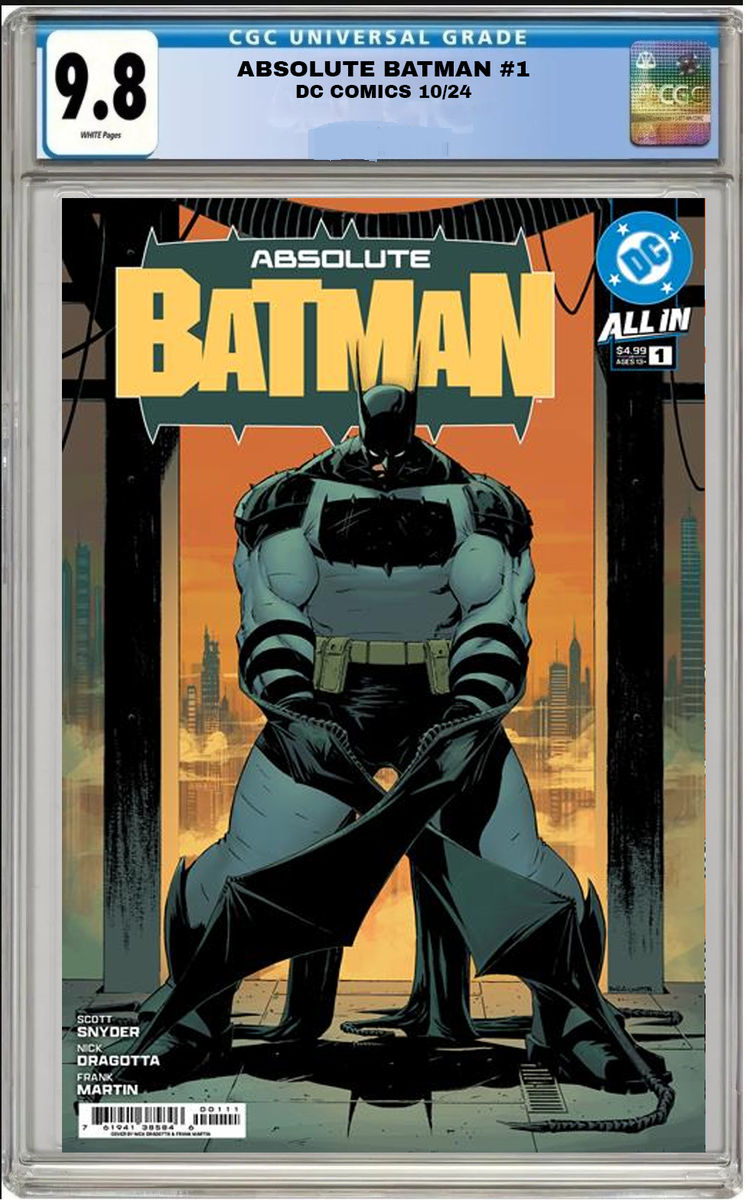 CGC 9.8 Absolute Batman #1 Cover A Nick Dragotta
