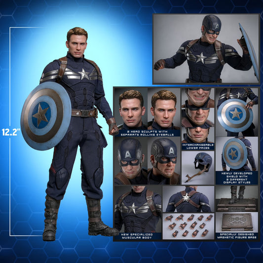 Hot Toys: Captain America: The Winter Soldier: Captain America: Stealth Suit (2.0) 1/6th Scale