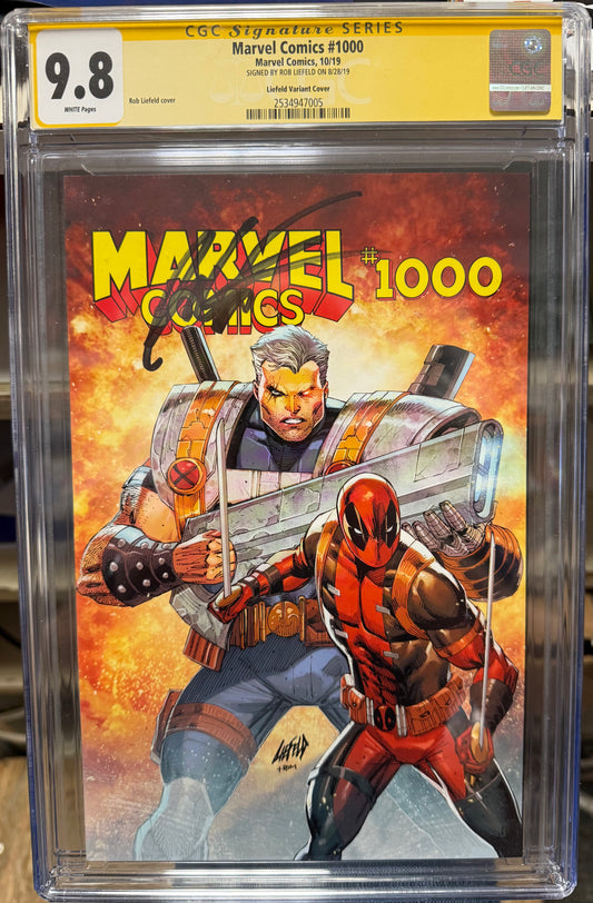 Marvel Comics #1000: Rob Liefeld Cover: Signed Rob Liefeld: CGC 9.8 Signature Series