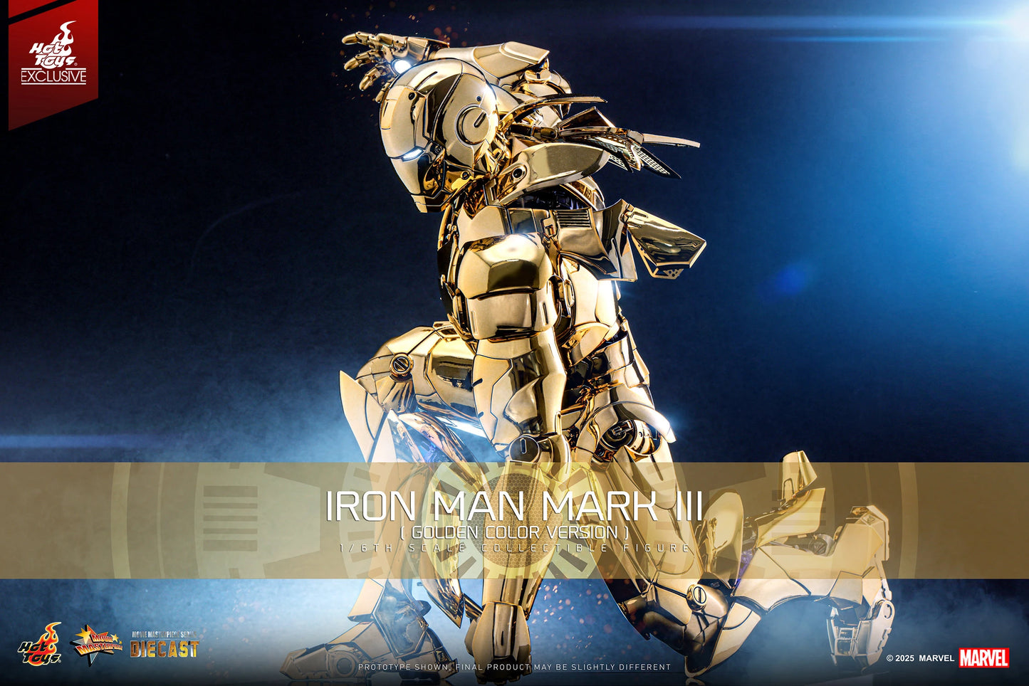 HOT TOYS: IRON MAN MARK III (GOLDEN COLOR VERSION)