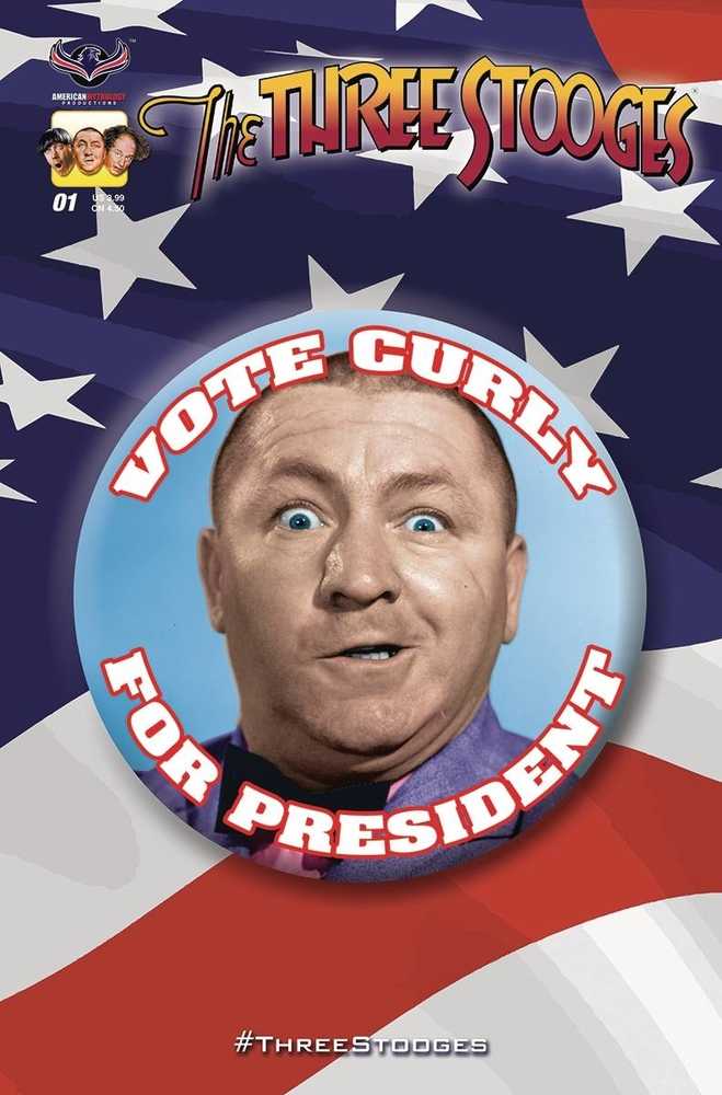 Three Stooges Red White & Stooge #1 Curly Cover