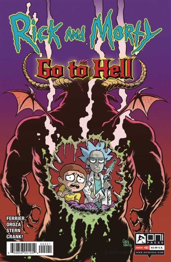 Rick And Morty Go To Hell #2 Cover B Crosland