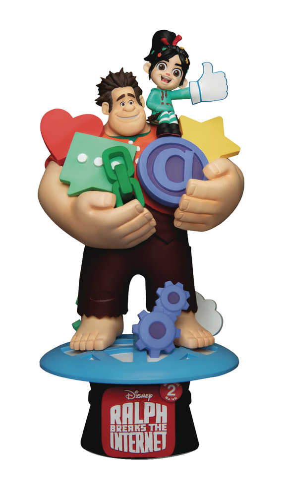 Wreck-It Ralph 2 Ds-056 Ralph W/Vanellope D-Stage 6in Statue