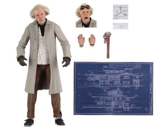 Back To The Future Doc Brown Ultimate 7in Action Figure