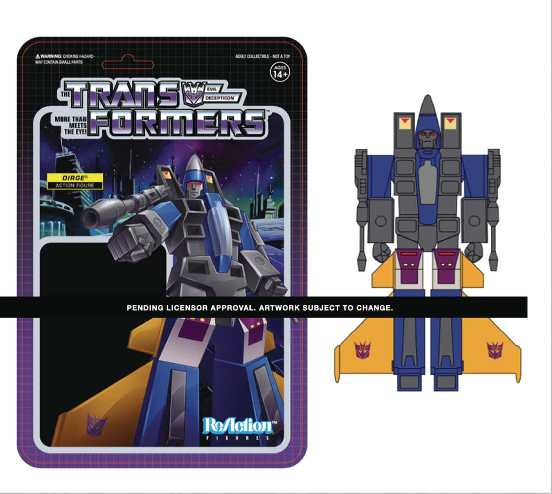 Transformers Dirge W3 Reaction Figure