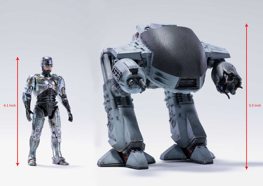 Sdcc 2022 Robocop Edition-209 vs Robocop Battle Dam Previews Exclusive 1/8 Action Figure 2pk
