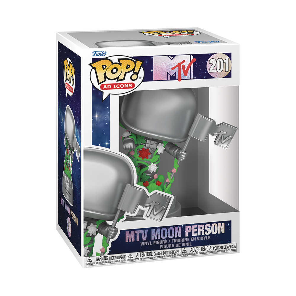 Pop Ad Icons Mtv 40th Moon Person Vinyl Figure