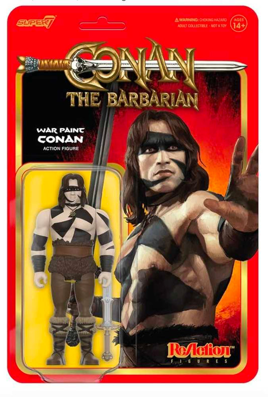 Conan The Barbarian Reaction Wv2 Conan War Paint Action Figure