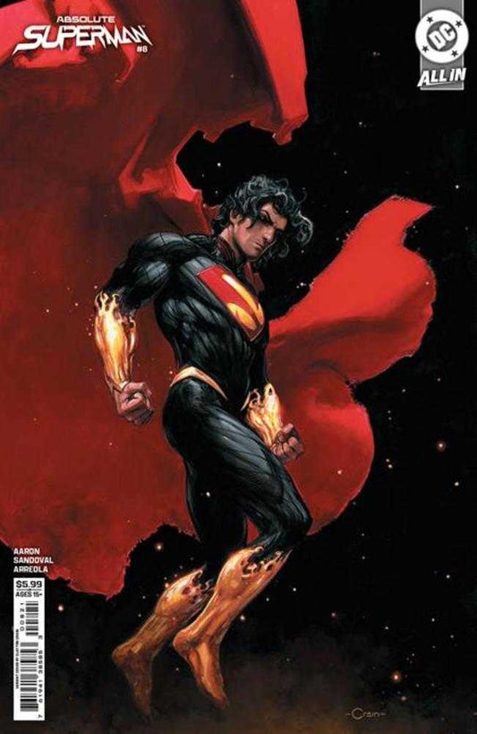 Absolute Superman #8 Cover B Clayton Crain Card Stock Variant
