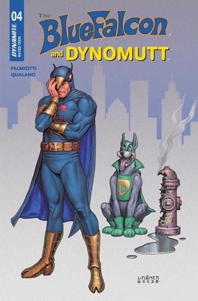Blue Falcon & Dynomutt #4 Cover C Joseph Michael Linsner Variant