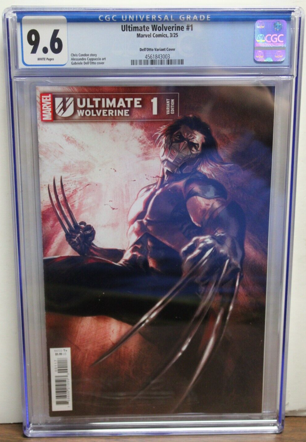 ULTIMATE WOLVERINE #1 (2025) CGC 9.6, Gabriele Dell Otto 1:50, Chris Condon