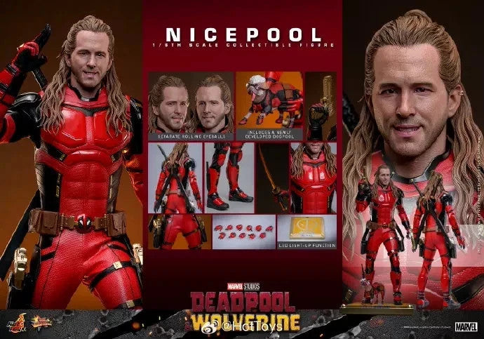 Pre Sale New Hot Toys MMS788 Deadpool & Wolverine Nicepool 1/6 Action Figure 