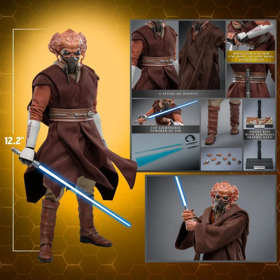 PLO KOON STAR WARS CLONE WARS HOT TOYS MMS785 SEALED