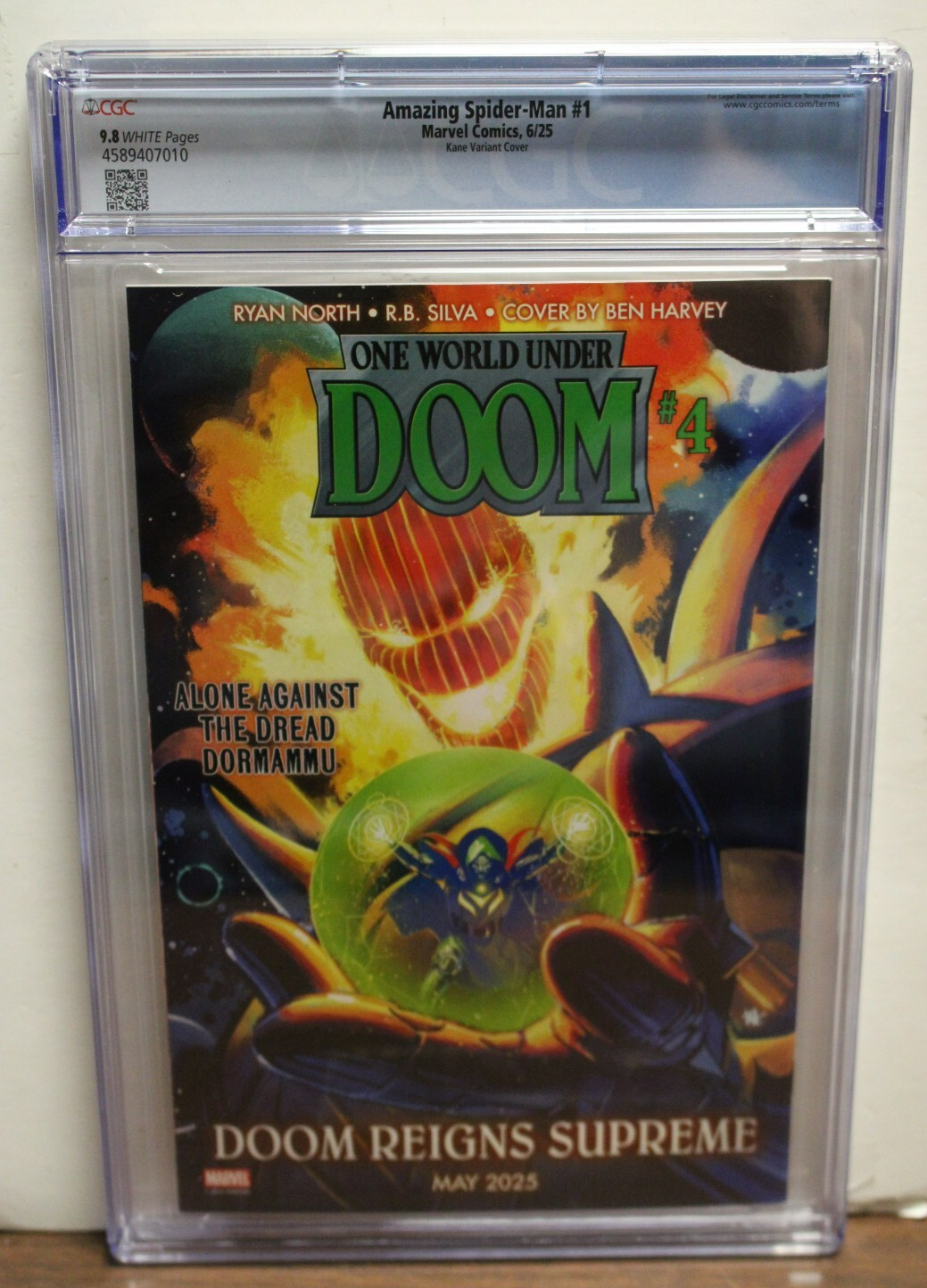 AMAZING SPIDER-MAN #1 (2025) CGC 9.8 Rhino 1:50 Gil Kane Variant, Marvel