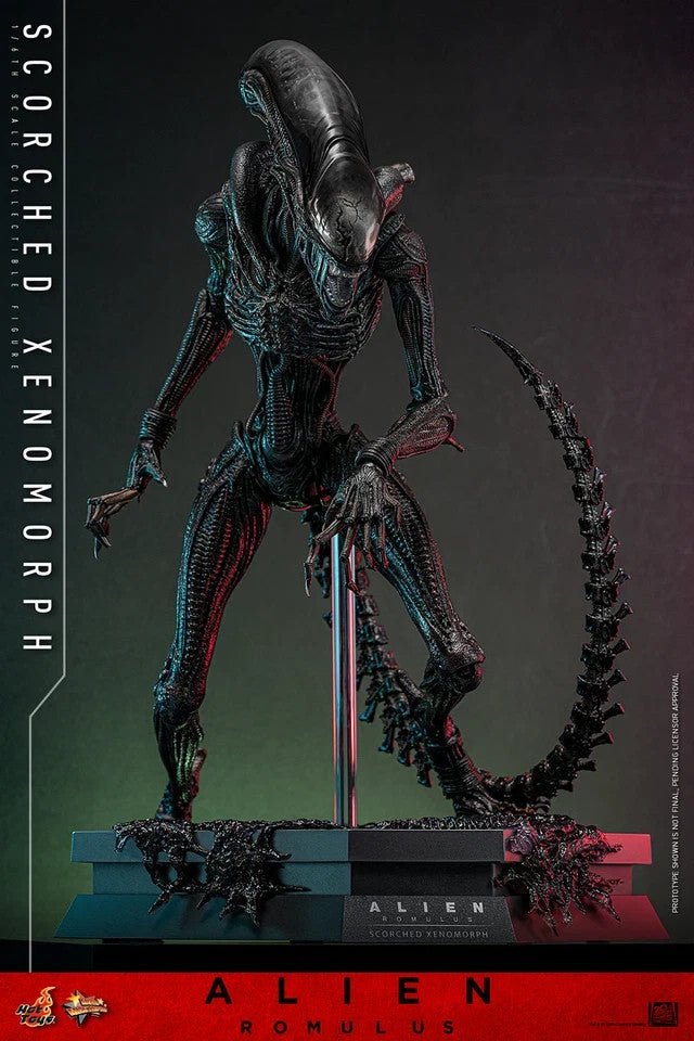 Hot Toys MMS784 Alien Romulus 1/6 Scale Scorched Xenomorph Action Figure Toy