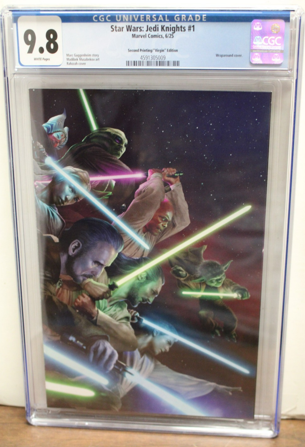 STAR WARS: JEDI KNIGHTS #1 (2025) CGC 9.8, 2nd Print, Marc Guggenheim, Rahzzah