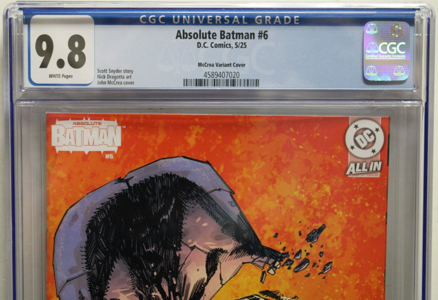 ABSOLUTE BATMAN #6 (2025) CGC 9.8, 1:25 John McCrea