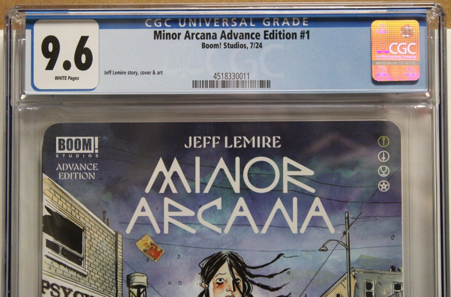 MINOR ARCANA ADVANCE EDITION #1 (2024) CGC 9.6, Jeff Lemire, Boom Studios