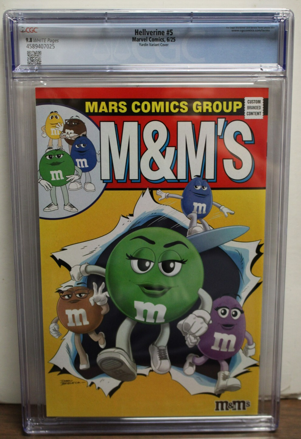 HELLVERINE #5 (2025) CGC 9.8 1st Hell Hulk 1:25 YARDIN Variant Marvel IN STOCK