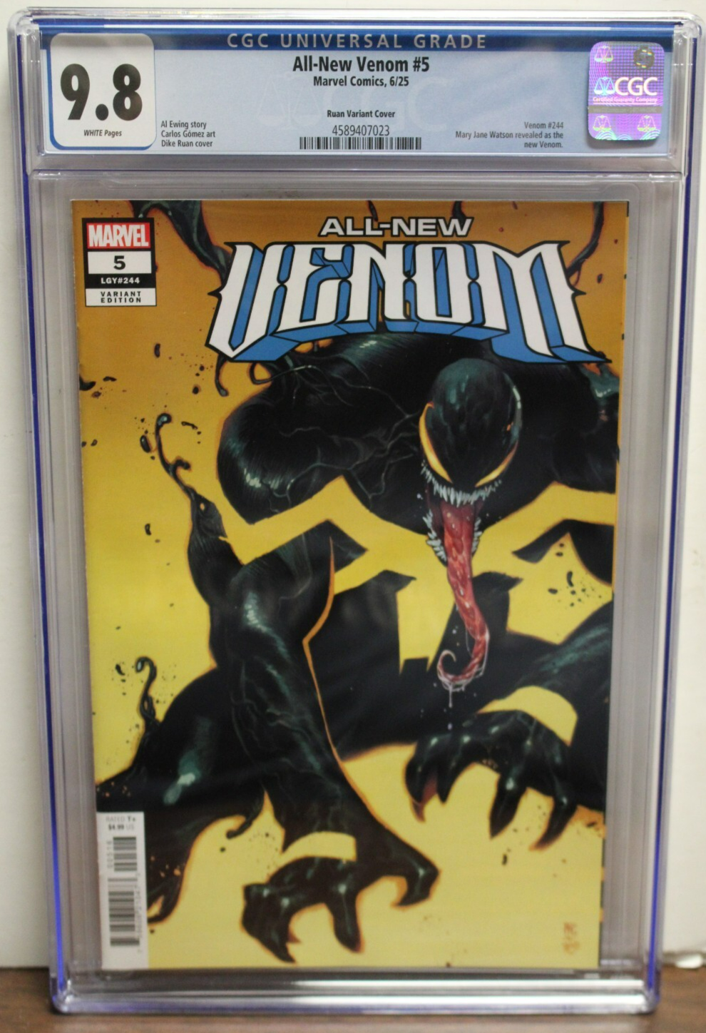 ALL-NEW VENOM #5 (2025) CGC 9.8 DIKE RUAN 1:25 Variant, Mary Jane 