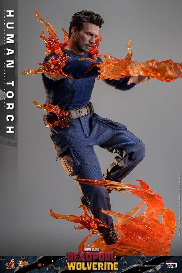 New Hot Toys MMS789 Deadpool & Wolverine 1/6 Human Torch Action Figure